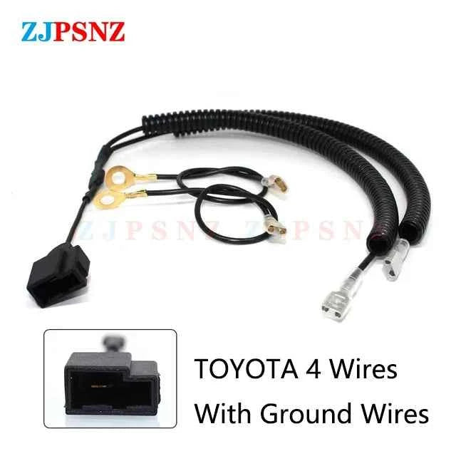 Auto Horn Plug 4 Wires Corrugated Tube Dedicated Snail Horn Socket Conversion Plug Car Speakers Single Horn Refit Double Horn
