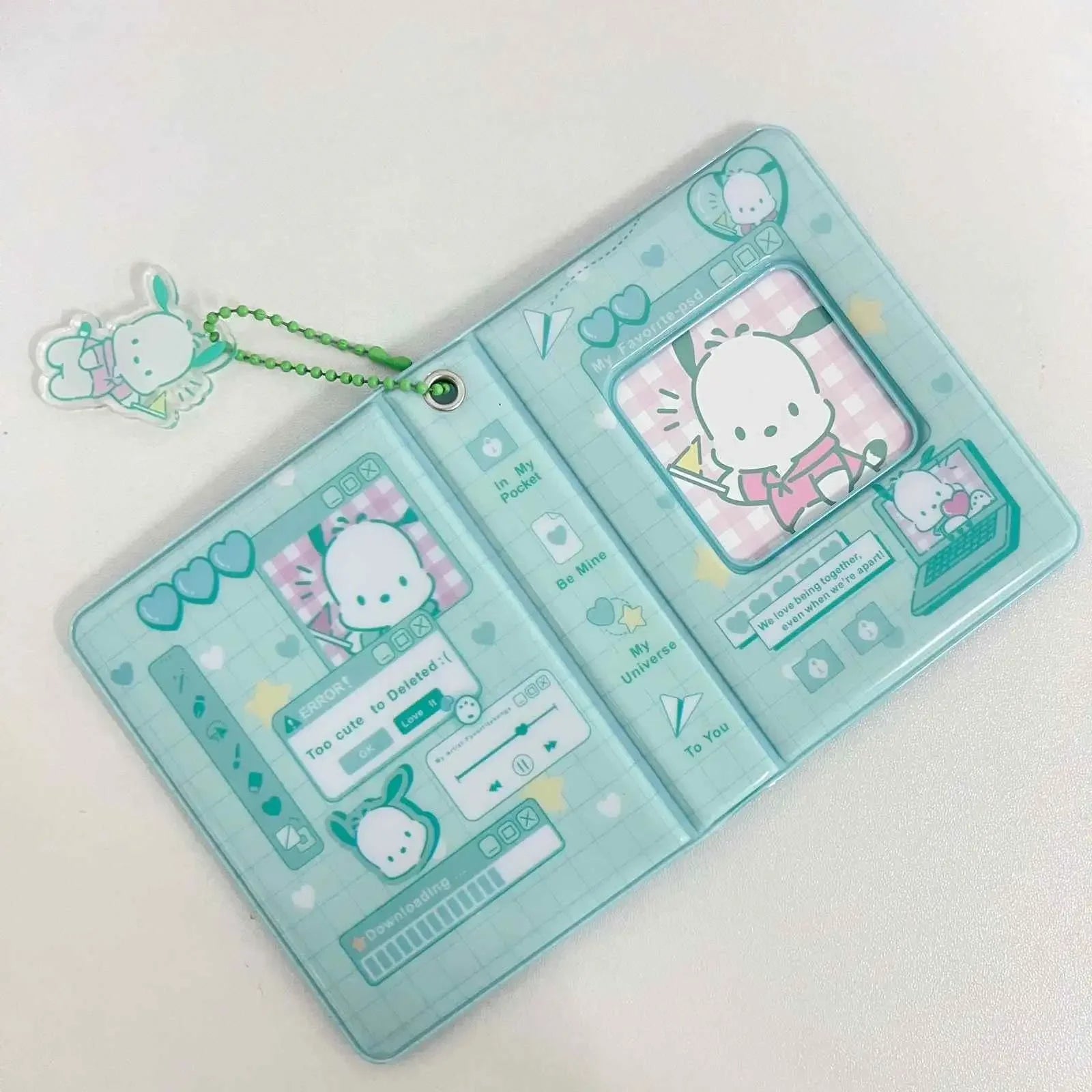 Hello Kitty Refillable Photo Album Cute Cartoon Design for Kpop Star Cards Collection Kawaii Memory Book with PVC Sleeves Gift