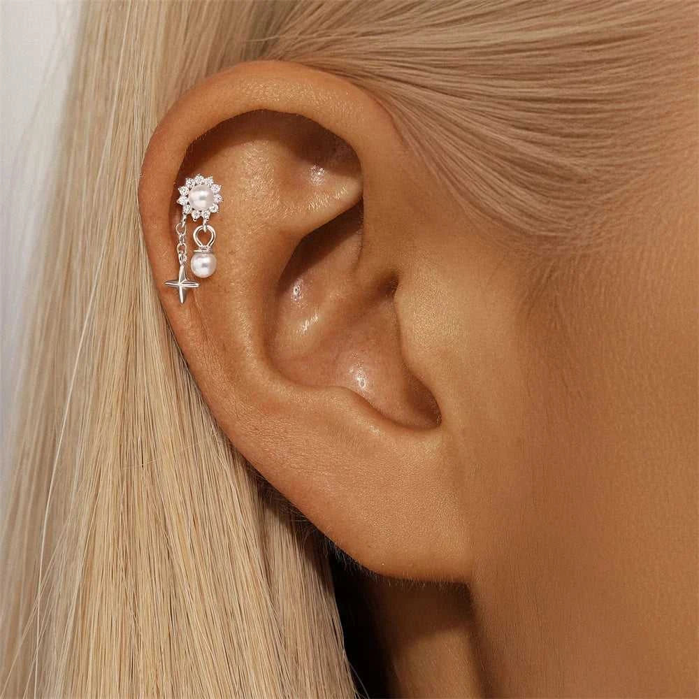 AIDE 925 Sterling Silver 1Pc Mini Shiny Heart/WaterDrop For Women Cartilage Piercing Earring INS Classic Pendant Tassel Gifts The jack market .AU The jack market .AU Jewellery & Chains $ 54 200000226:200006154#26;200001034:361180#1 piece