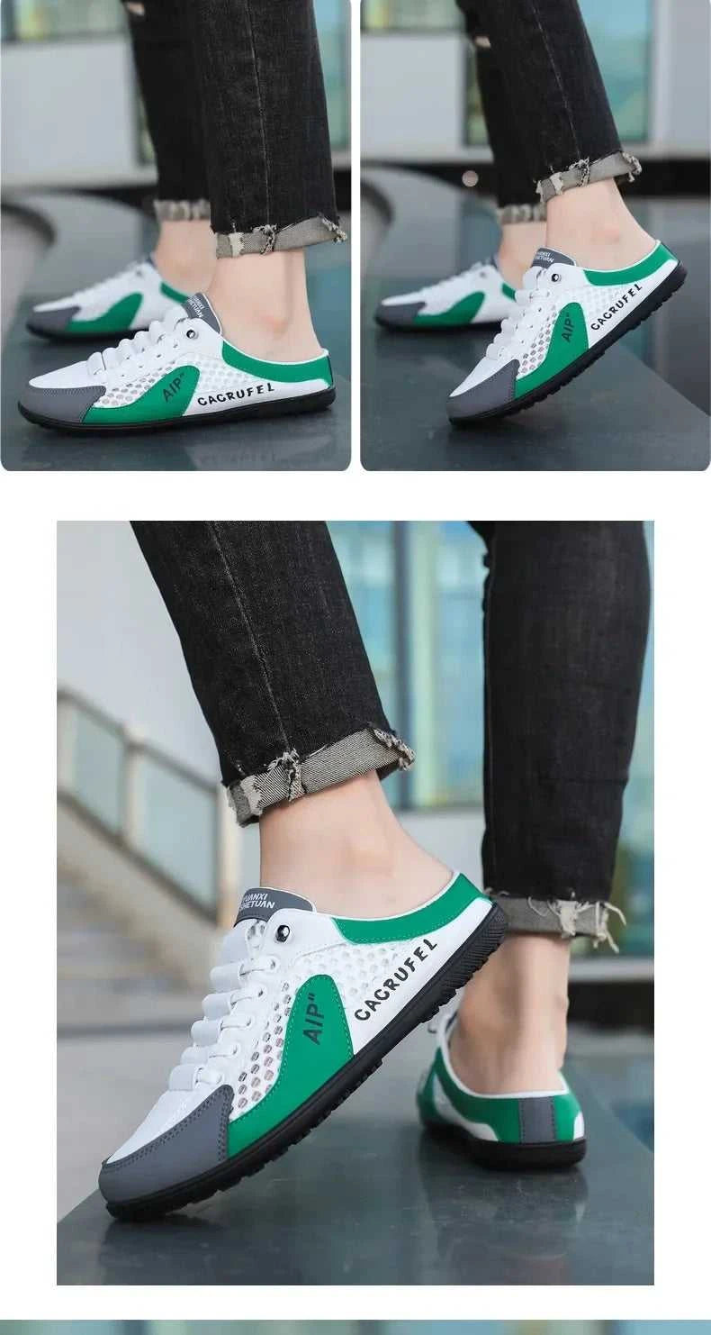 Men's Fashion Soft Bottom Half Slippers Summer New Casual Shoes Soft Bottom Support Shoes Sports Shoes Zapatos De Hombre The jack market .AU The jack market .AU Step Up Your Style: Trendy Shoes for Every Occasion! $ 67 14:29#White Khaki;200000124:200000338