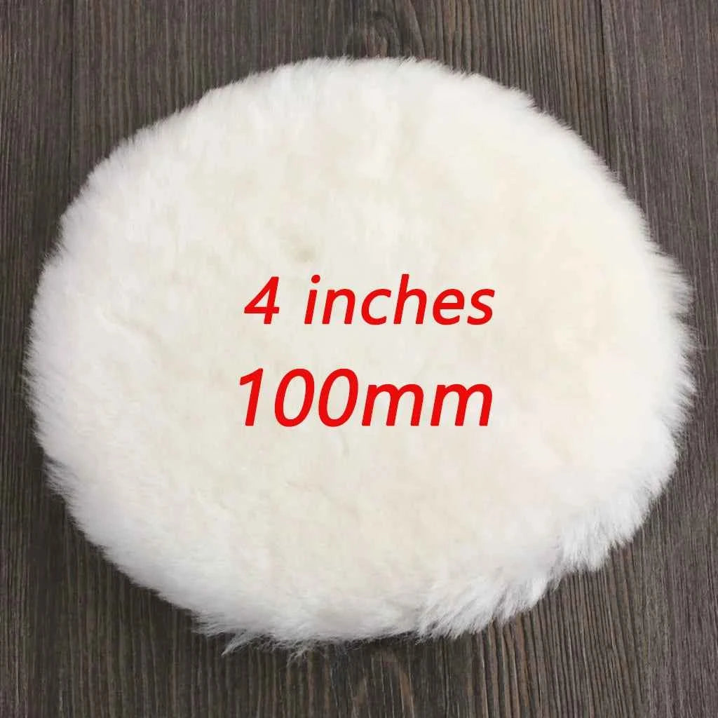 5Pcs Car Polishing Pad Wool Polishing Disc Car Body Waxing Buffing Pad Paint Care Polisher Pad Car Cleaning Tools 3/4/5/6/7 Inch