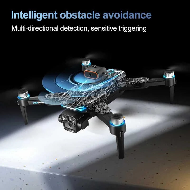 New D13 RC Drone 4K Professional HD Triple Camera 5G WIFI FPV Dron 360° Obstacle Avoidance Brushless Large Screen Quadcopter Toy The jack market .AU The jack market .AU Drones $ 128 14:29#D13-Screen Drone
