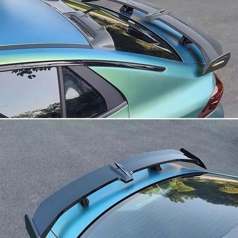 Universal Car modified butterfly shaped tail wing car bumper no perforated spoiler GT Apply to all Car parts factory direct sale