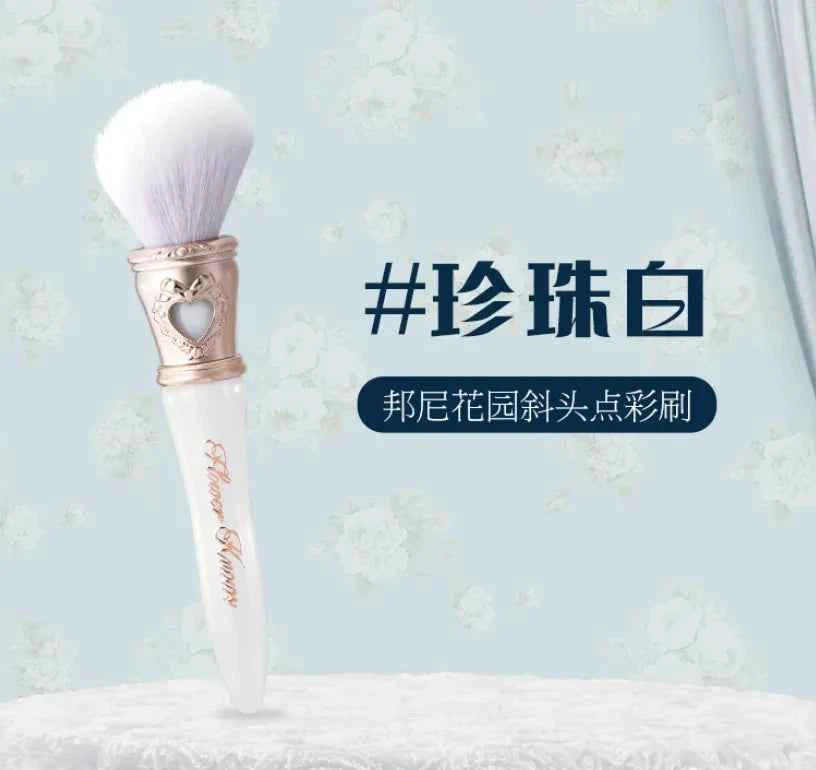 Flower KnowShell Jewel Butterfly Blush Brush - Cloud-Shaped Angled Bristles for Flawless Application