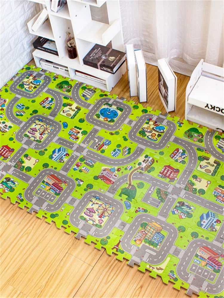 Baby Play Mat 9pcs/lot Kids Carpet Playmat Children Rug Soft Floor Toys Road Traffic Soft Floor Home Decor EVA Kids Foam Puzzles The jack market .AU The jack market .AU Mum & Kids: Essential Products for Every Family $ 43 14:29#1 set
