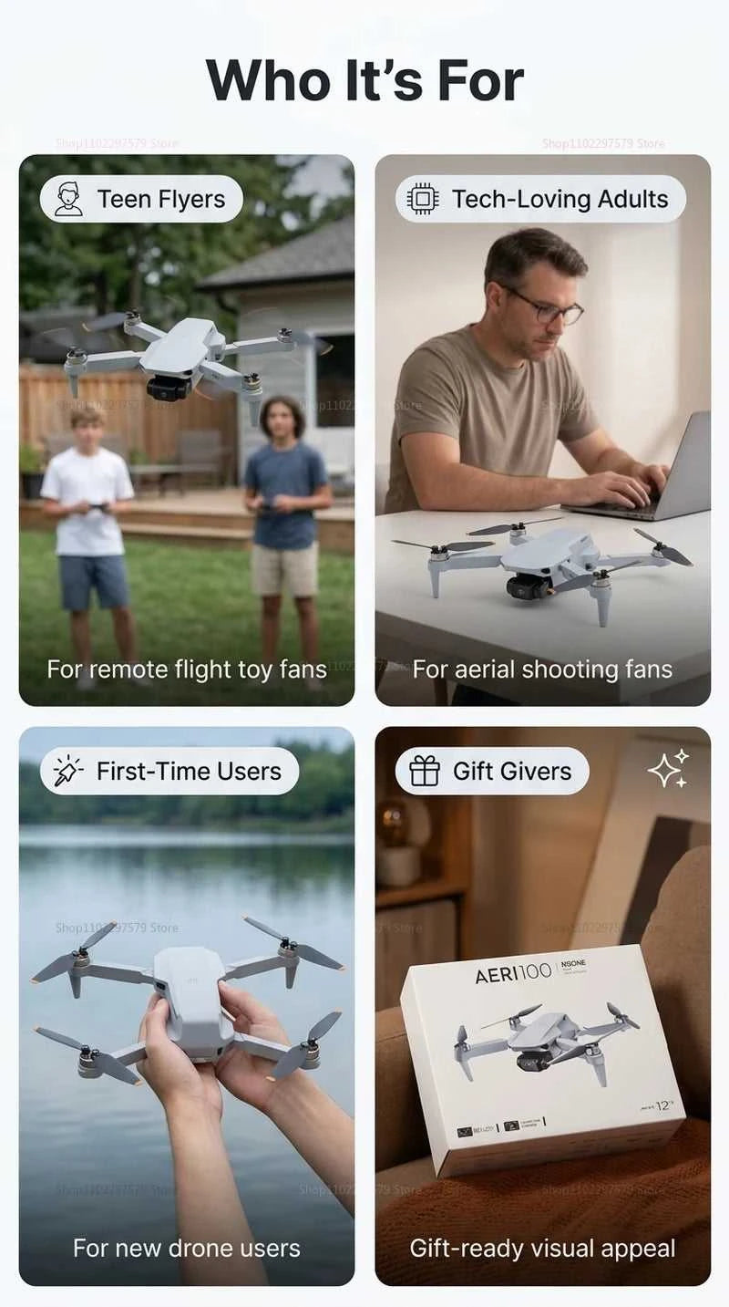 Mini Dronеs Aeri100 8K Professional with Camera Flight Accessories FPV Brushless GPS Return Real Time Travel Flying Gift Toy Boy The jack market .AU The jack market .AU Drones $ 110 14:29#VR-Aeri100 Ultra FLY