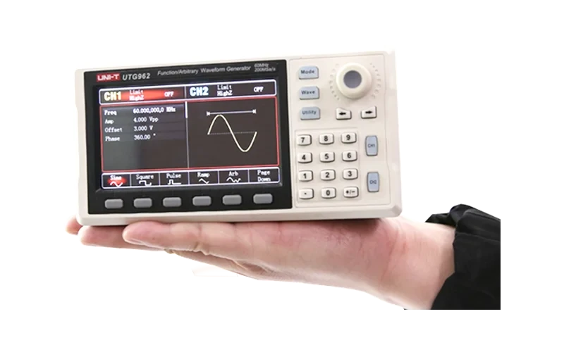 UNI-T Portable Dual Channel Signal Generator - 30MHz/60MHz Arbitrary Waveform Creator