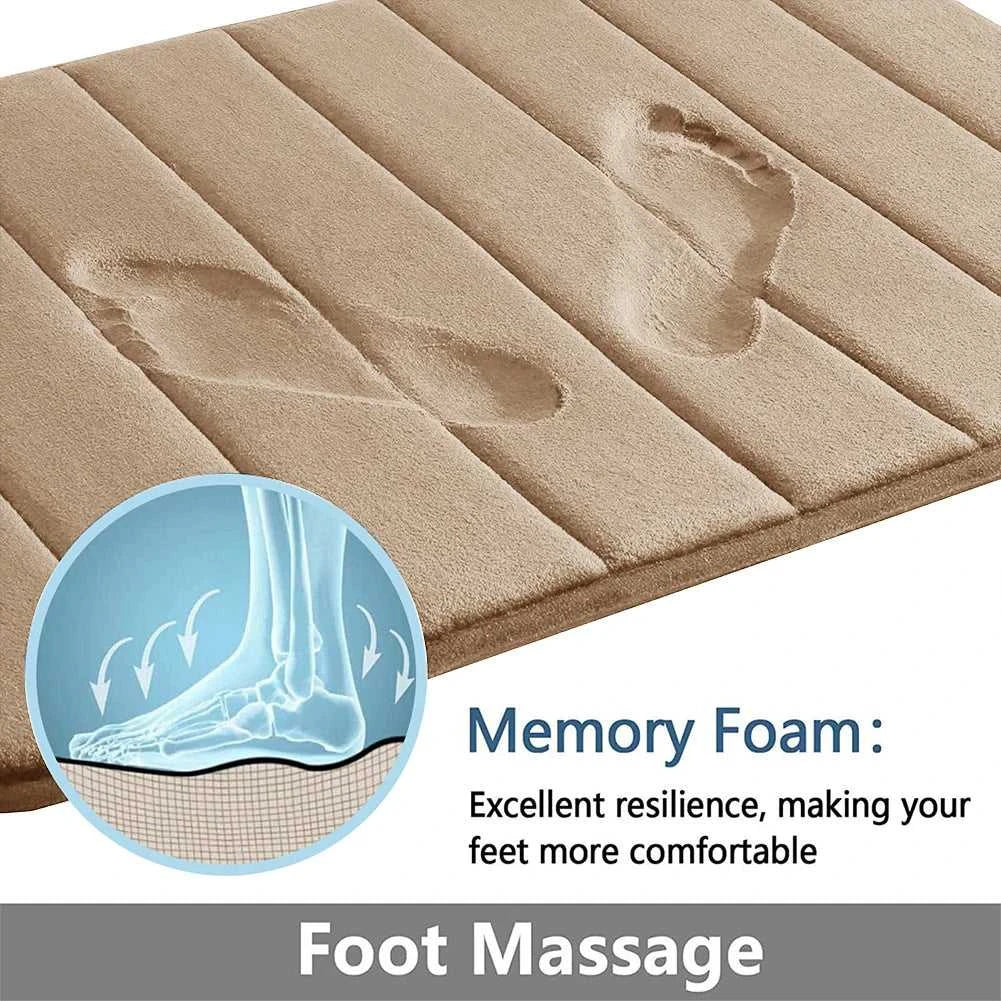 1/2/3Pieces Memory Foam Bathroom Mat Set Non-slip Bath Mat Super Absorbent Water Bathroom Floor Mat Machine Washable Toilet Rug The jack market .AU The jack market .AU $ 28 14:366#Navy;183:200007741#B 50x80CM