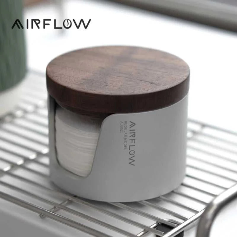 AIRFLOW Coffe Coffee Filter Paper Storage Box 51/53/58mm Round Filter Paper Holder Mocha Pot Filter Paper Dust-proof Storage Box The jack market .AU The jack market .AU $ 49 14:193#Silver
