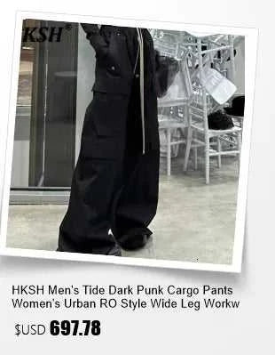 HKSH Autumn Winter New Men's Tide Original Design Techwear High Street Fashion Trend Vintage Jacket Chic Casual Coats Ins HK6132 The jack market .AU The jack market .AU Men Fashion $ 172 14:691#Gray;5:4182