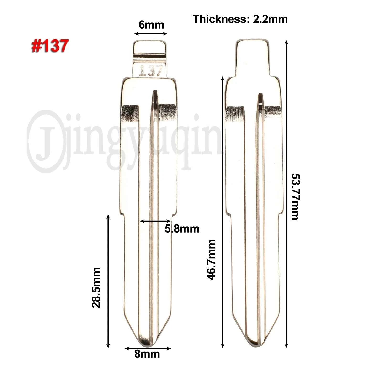 jingyuqin #137 #92 for Ssangyong Korando New Actyon C200 S170 ACTYON Blank Key