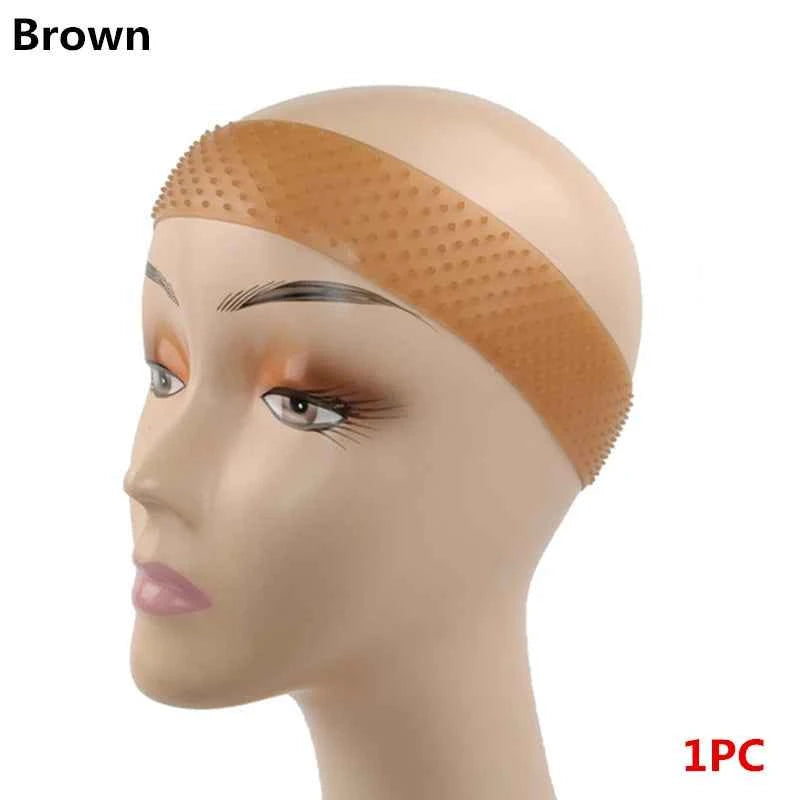 Silicone Wig Band & Stretchy Cap - Non-Slip, Seamless Comfort for Yoga & Daily Wear
