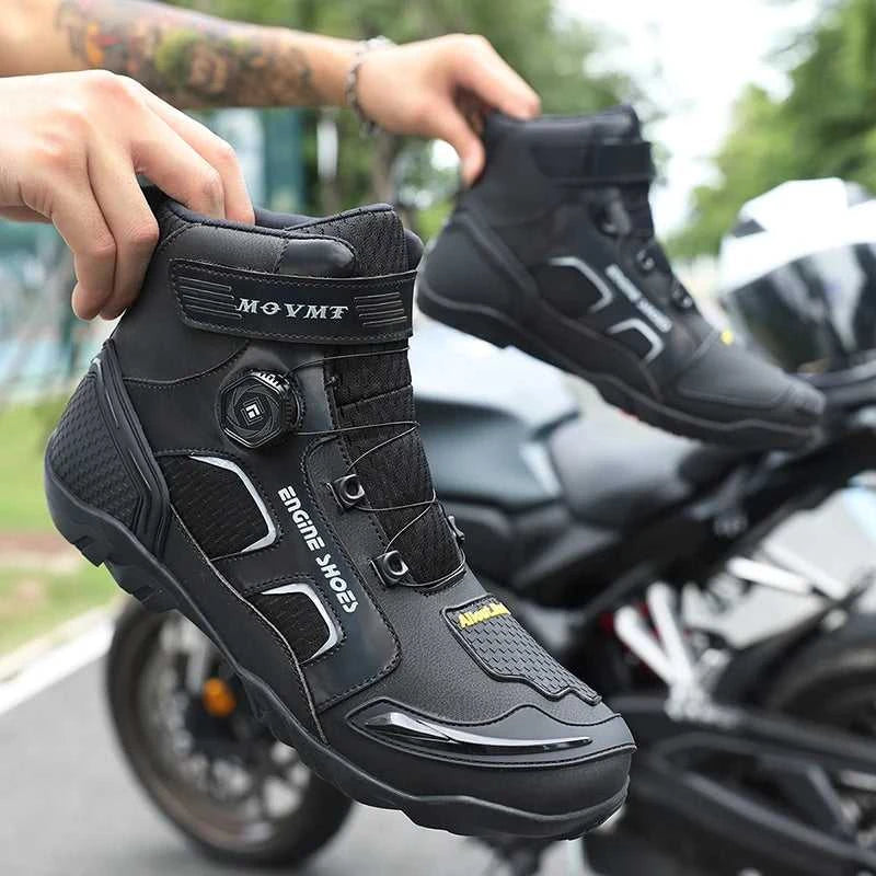 Motorcycle Riding Shoes Men's Breathable Leather Boots Casual Comfortable Slip-On Ankle Boots for Urban Cycling The jack market .AU The jack market .AU Step Up Your Style: Trendy Shoes for Every Occasion! $ 156 14:771#6068;200000124:200000899