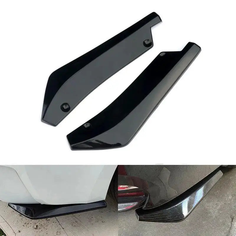 Car 1 pair of rear corner rear lip chassis anti-collision corner carbon fiber spoiler  exterior accessories universal