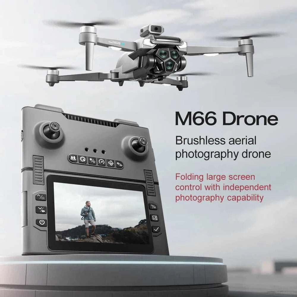 New Drone with Folding Screen Professional 8K HD Camera Aerial Photography Brushless Quadcopter Remote Control Drones Toy Gifts The jack market .AU The jack market .AU Drones $ 146 14:1052#M66-BRUSHLESS-6K