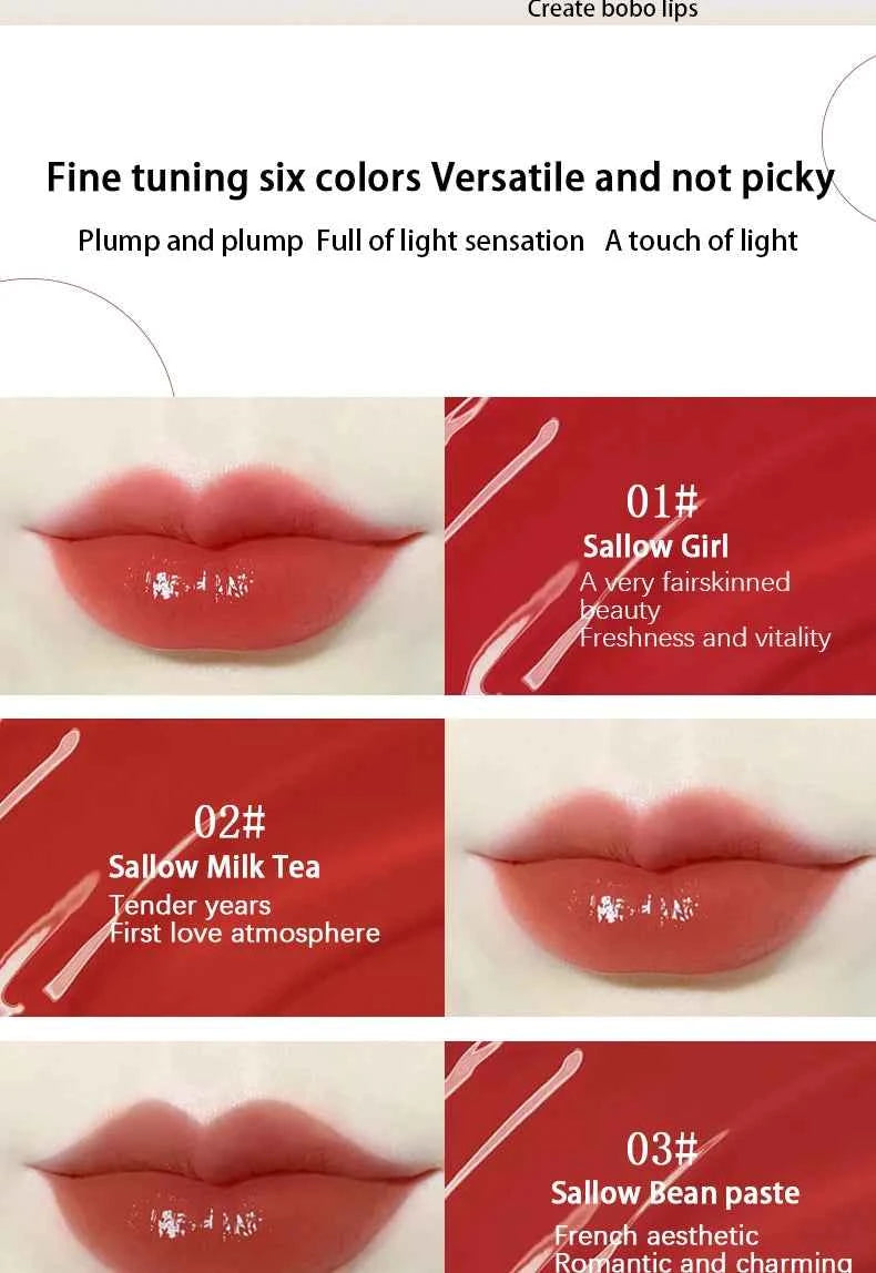 Aqua Mirror Lip Glaze Moisturizing Non Sticky Easy To Color Fast Film Long Lasting Full Lips Must Have For Beginners And Student