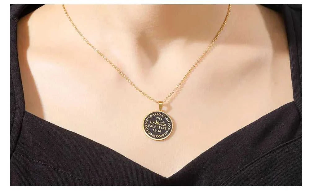 Cazador Vintage Palestine Women's Necklace Men Pendant Choker Necklace Mother Gift Stainless Steel Jewelry 2024 Wholesale The jack market .AU The jack market .AU Jewellery & Chains $ 48 200001034:2604813136#Rose Gold Color
