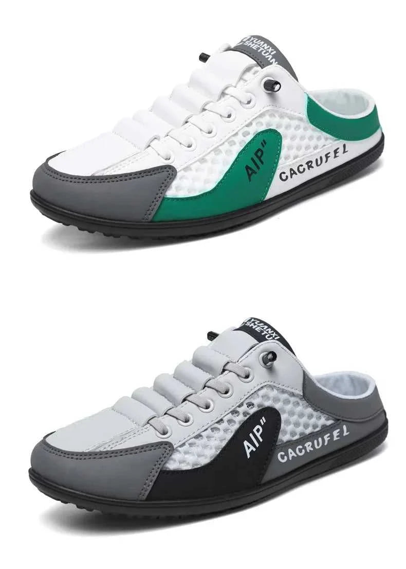 Men's Fashion Soft Bottom Half Slippers Summer New Casual Shoes Soft Bottom Support Shoes Sports Shoes Zapatos De Hombre The jack market .AU The jack market .AU Step Up Your Style: Trendy Shoes for Every Occasion! $ 67 14:29#White Khaki;200000124:200000338