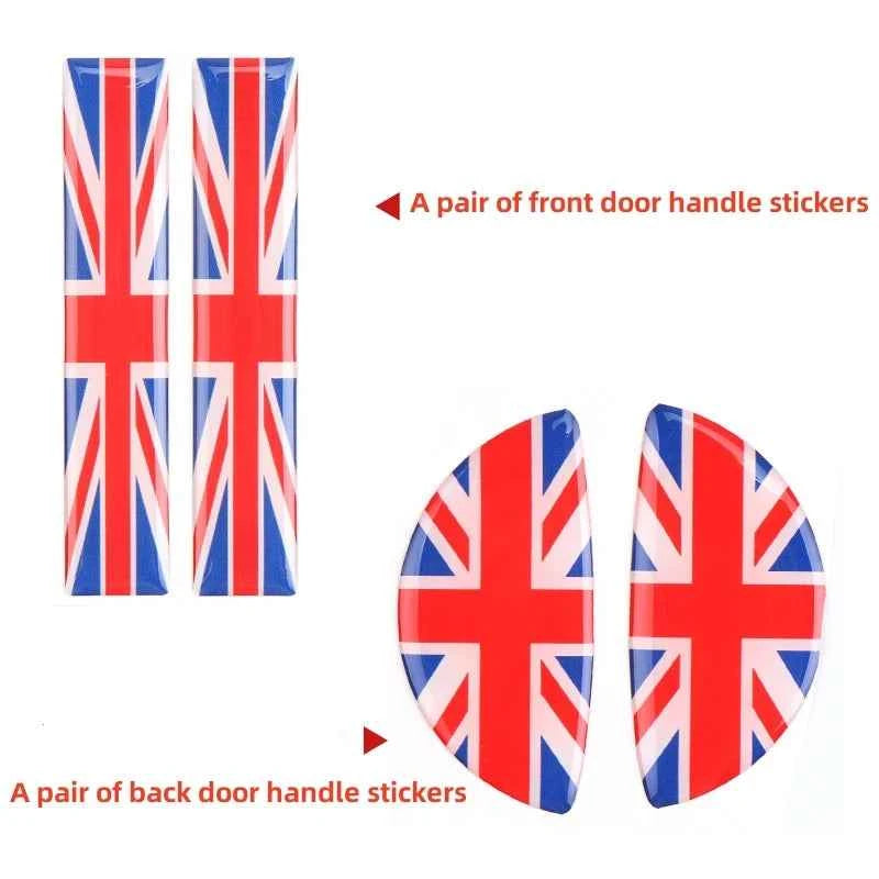 2Pcs Car Sticker For MINI COOPER R56 R55 R60 R61 Countryman F55 F56 F60 Crystal Epoxy Interior Accessory Car Door Handle Sticker