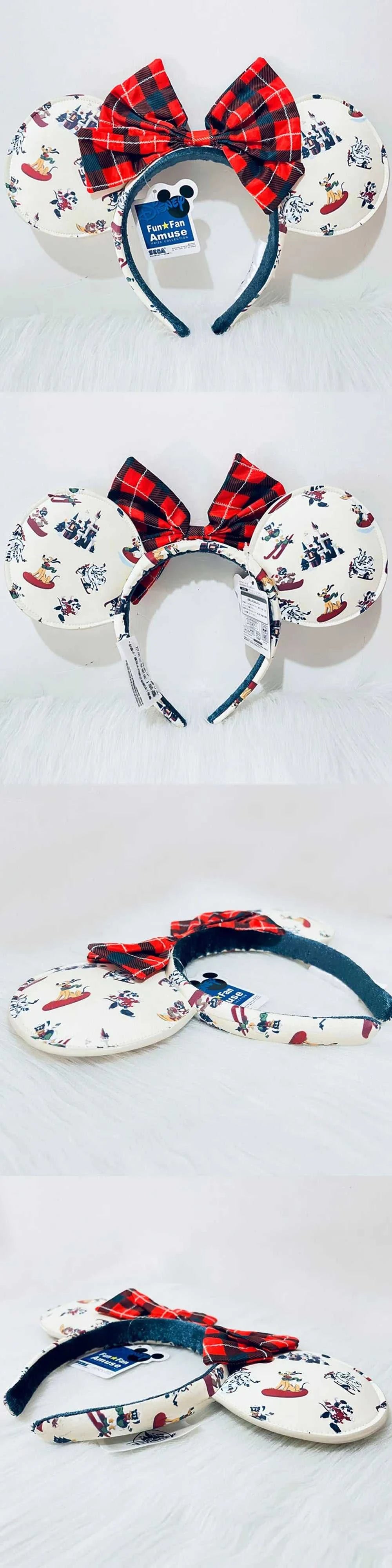 Disney Winter Christmas Headband Cartoon Mickey Pluto PU Leather Ear For Adults Bow Headband Minnie Park Accessories Headwear The jack market .AU The jack market .AU Mum & Kids: Essential Products for Every Family $ 39 14:10#E
