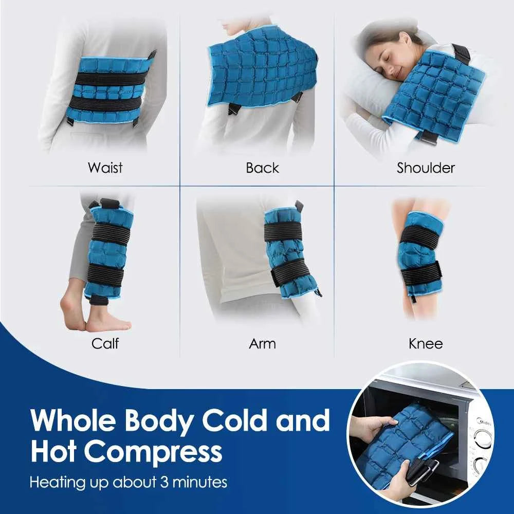 Cold/hot compress polymer Reusable Cold Ice Pack for Knee Compression Soft Injury Support Post-Operative Nursing Care Cooler