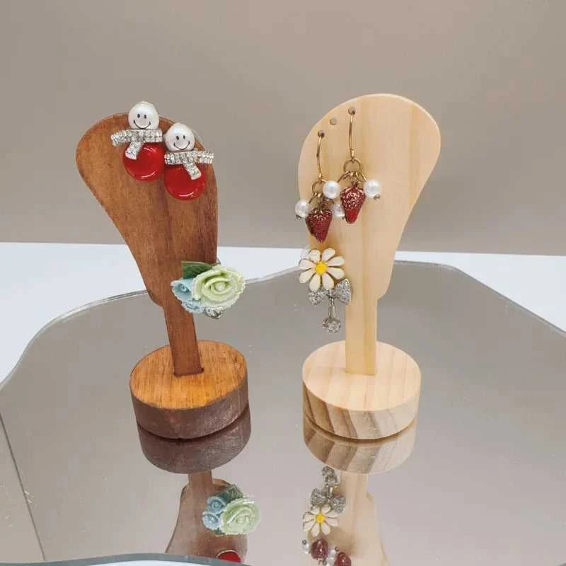 2Pcs Jewelry Display Rack Ears Shape Stand Show Charms Universal Professional Showcase Boutique Set Earrings Shelf The jack market .AU The jack market .AU Jewellery & Chains $ 47 14:29#2pcs log wood
