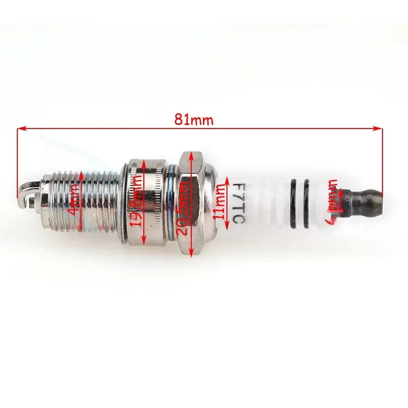 Spark Plugs F7TC for Gasoline Machinery 4 Stroke Engine GX120 GX160 GX200 GX240 GX270 GX340 GX390 Generator Lawnmower