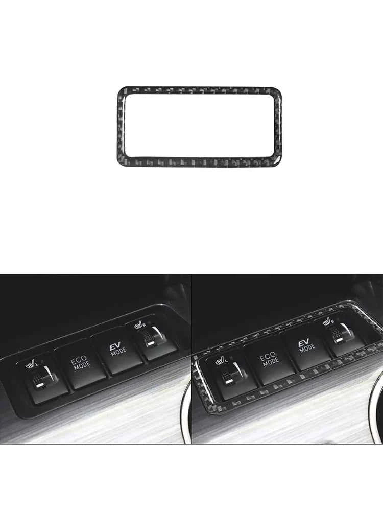 Carbon Fiber Material Black Stickers Cover Trim For Toyota Camry 2012 2013 2014 Car Interior Decorative Accessories