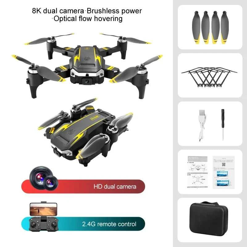 Drone G6 Pro 5G GPS Brushless Motor Professional 8K HD Aerial Photography Obstacle Avoidance UAV Four-Rotor Helicopter Toys The jack market .AU The jack market .AU Drones $ 77 14:1052#Yellow Single 8K-1B