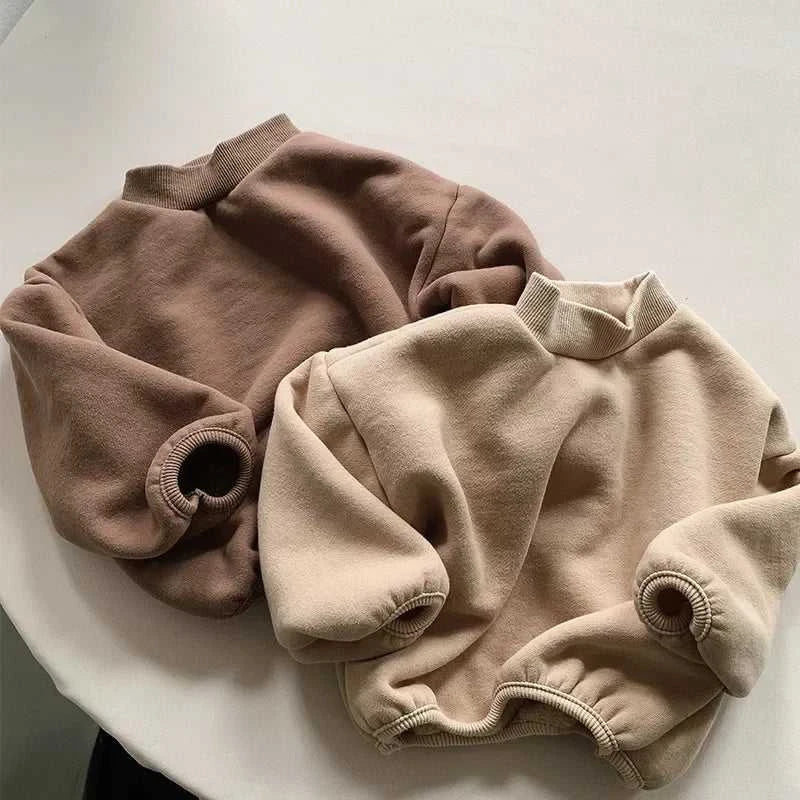 Winter New Baby Fleece Sweatshirt Boys Girls Solid Warm Pullover Plus Velvet Thick Toddler Casual Versatile Tops Kids Clothes The jack market .AU The jack market .AU Mum & Kids: Essential Products for Every Family $ 39 14:365458;200000463:200004191#110 for 4T