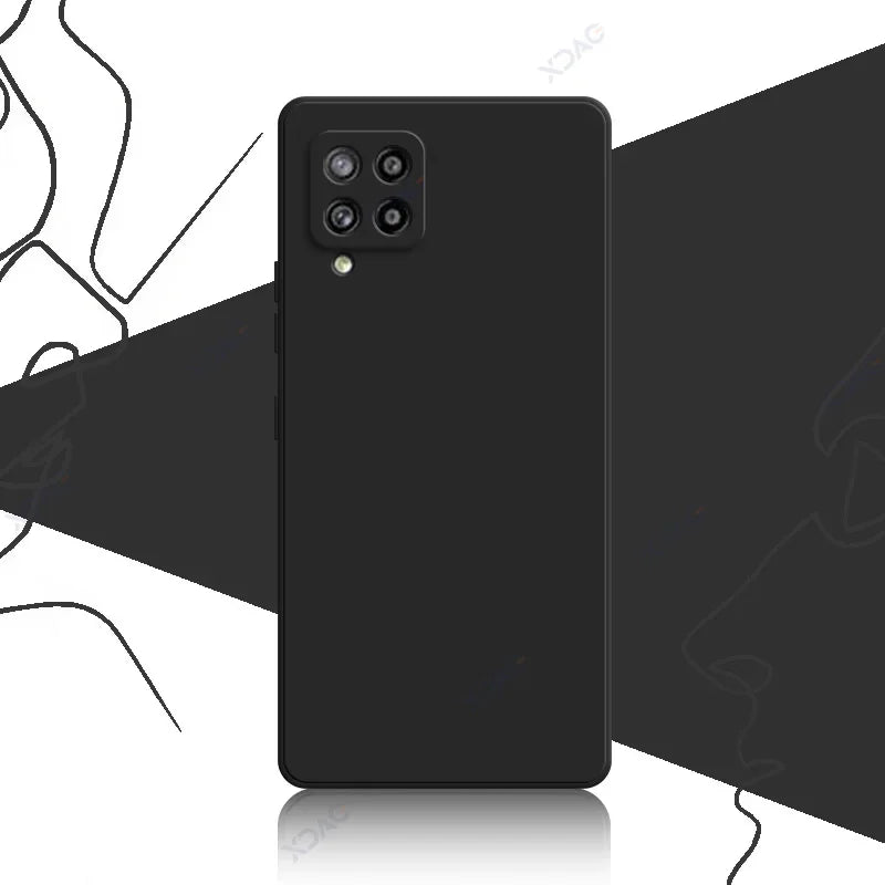 Samsung Luxury Soft Square Liquid Silicone Case - Ultimate Protection for Galaxy A22 4G & A42 5G