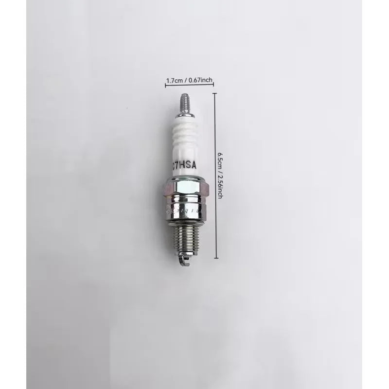 2pcs M10x1.25 Thread, 16mm Hexagonal Spark Plugs for Honda/Yamaha/for Suzuki Scooters Heavy-Duty Resistorless Type Spark Plug