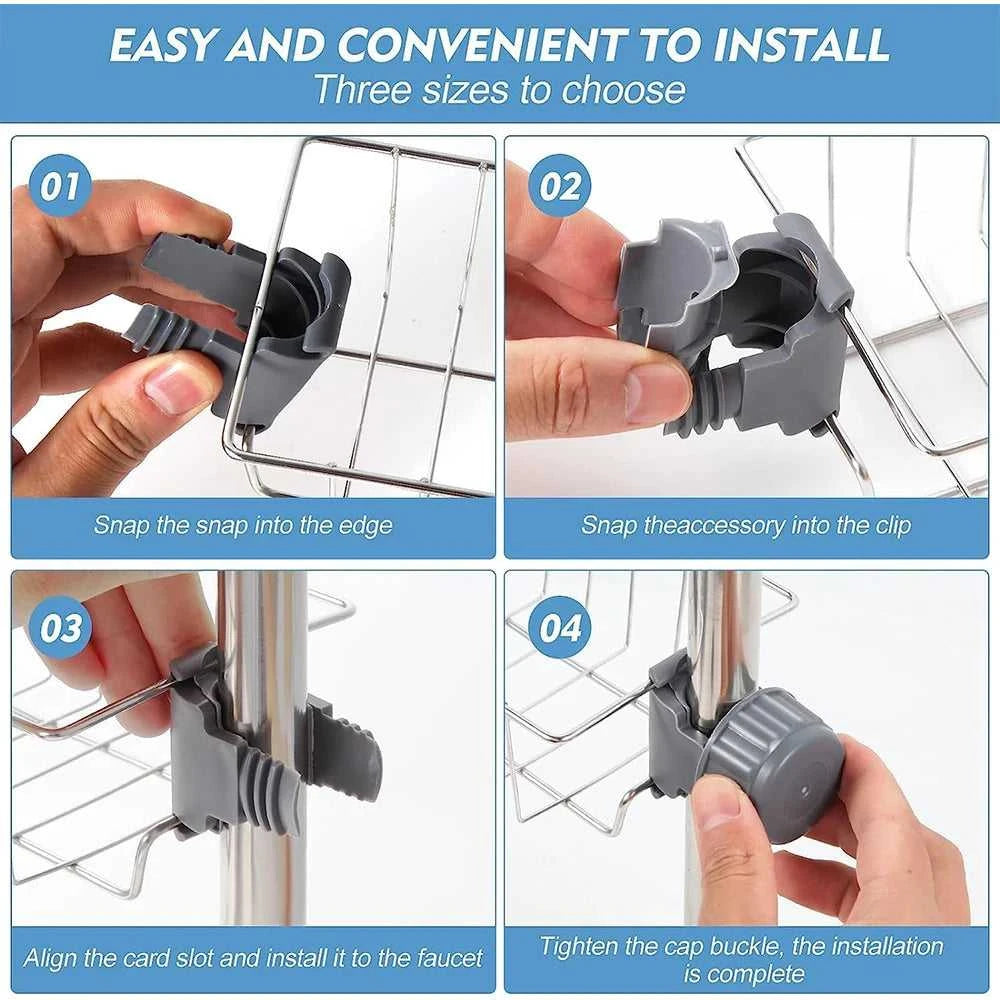 Kitchen Sink Drain Rack Sponge Storage Flexible Faucet Holder Soap Drainer Towel Rack Shelf Organizer Kitchen Accessories The jack market .AU The jack market .AU Home $ 50 14:29#silver