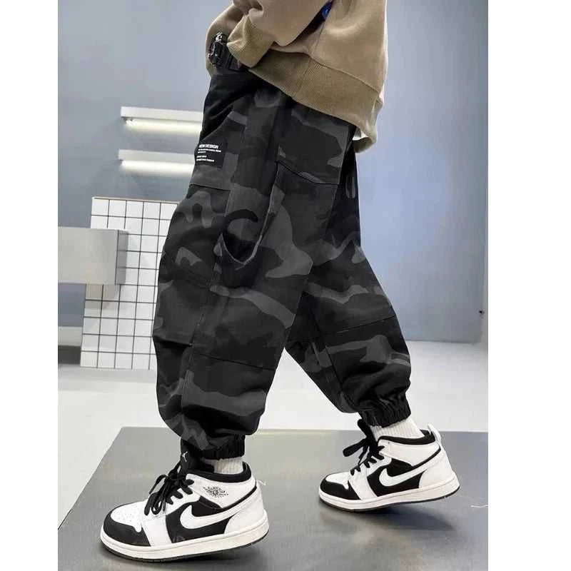 Boys Camouflage Cargo Pants Autumn Big Kids Casual Sport Pants Spring Teenage Joggers Trousers Children Streetwear Baggy Pants The jack market .AU The jack market .AU Mum & Kids: Essential Products for Every Family $ 43 14:193#Black;200000463:200004200#13-14T(Size 170);200007763:201336100