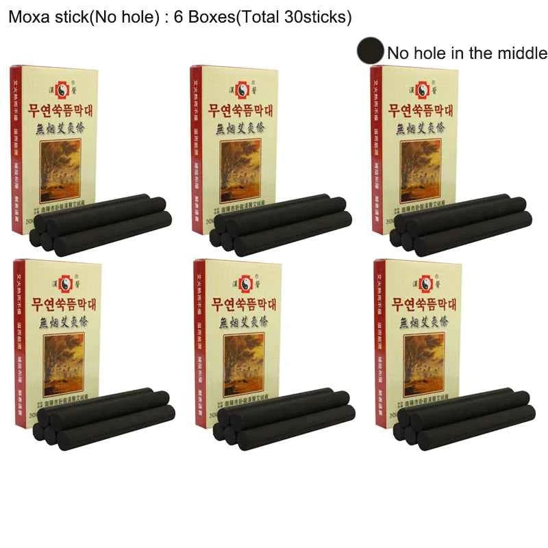 MoxaTherapy 30Pcs Japanese Moxibustion Sticks for Warm Acupoint Massage & Body Wellness
