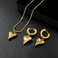 LUXUSTEEL Chain Pendant Earnail Set Four-Leaf Clover Shaped Stainless Steel Pendants Necklace Earring Sets Necklace Jewelry Gift The jack market .AU The jack market .AU Jewellery & Chains $ 51 200001033:200003760#LPS11101G
