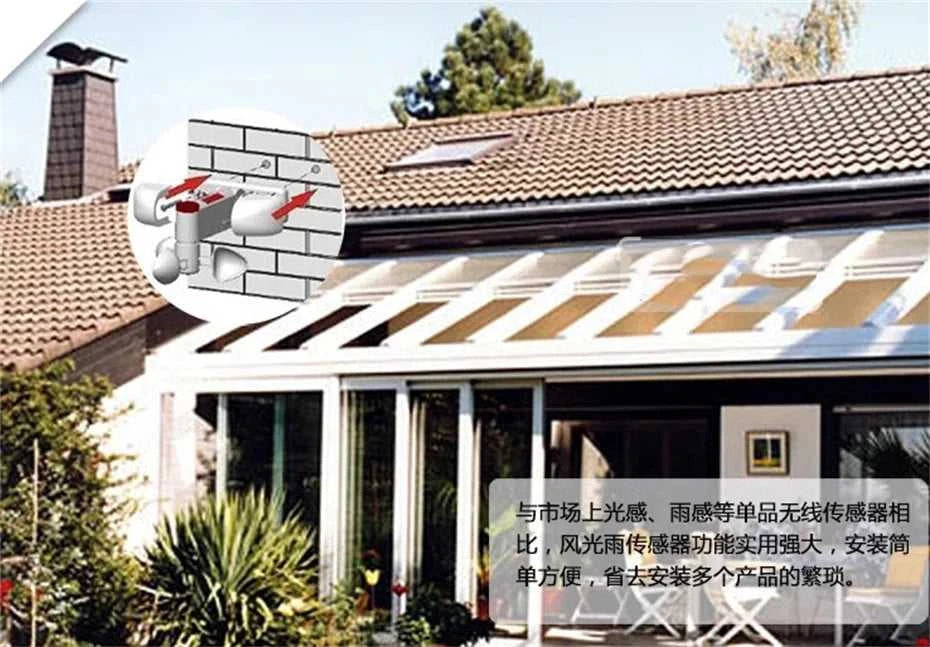 New Smart Wireless RF433 Wind Light Rain Sensor,only for Dooya RF433 Curtain Motor of Fixed Code,Open Close Window Automatically The jack market .AU The jack market .AU Home $ 95 200007763:201336100