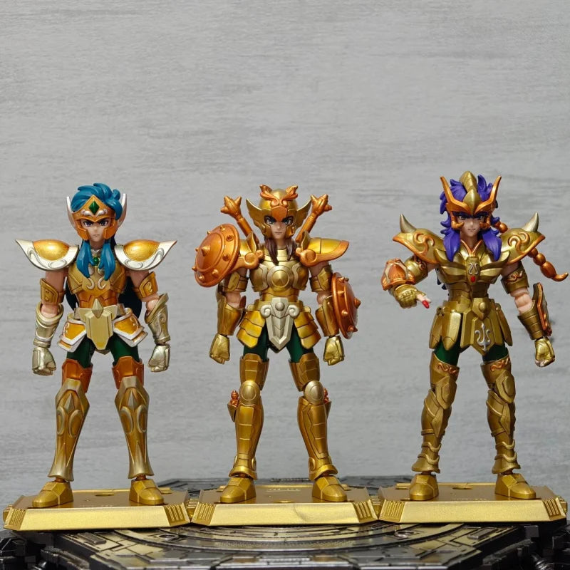 In Stock Blokees Saint Seiya Blind Box Stars 2 Sagittarius Libra Aquarius Assembly Model Animation Peripheral Gift