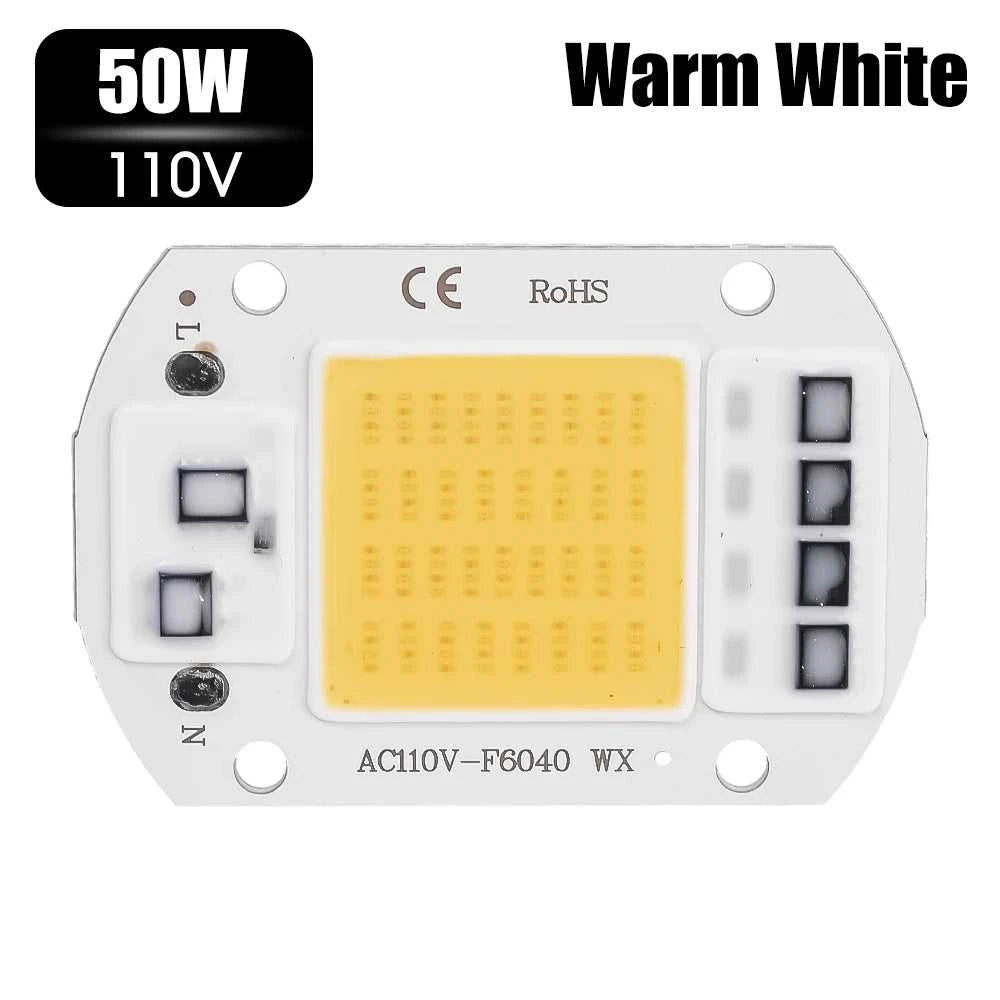 COB Chip LED Lamp 110V 220V 20W 30W 50W Smart IC No Need Driver Lampada LED Bulb Lamp for Flood Light Spotlight DIY Lighting The jack market .AU The jack market .AU Home $ 49 136:200002572#20W 220V warm