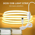 DC5V COB LED Strip With Switch 320Leds/m Flexible Neon Light USB Power Waterproof FOB LED Lights 3000K-6000K Ribbon Tape The jack market .AU The jack market .AU Home $ 57 136:9131281595#natural white;380:200007624
