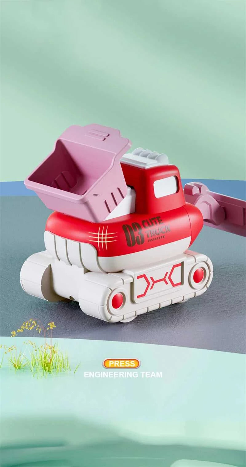 Baby Cartoon Toy Car Mini Press Go Vehicles Inertia Pull Back Cars Montessori Early Education Crawling Toys for Toddlers Boys The jack market .AU The jack market .AU Little Wonders $ 50 14:29#Pile driver