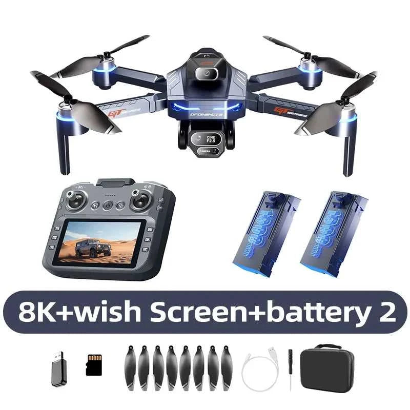Lenovo GT8 Drone 8K Professional Dual Camera GPS FPV Brushless Motor Optical Flow Hovering Folding Quadcopter 4K RC Dron Toys The jack market .AU The jack market .AU Drones $ 126 14:193#Blue-6k-Battery1