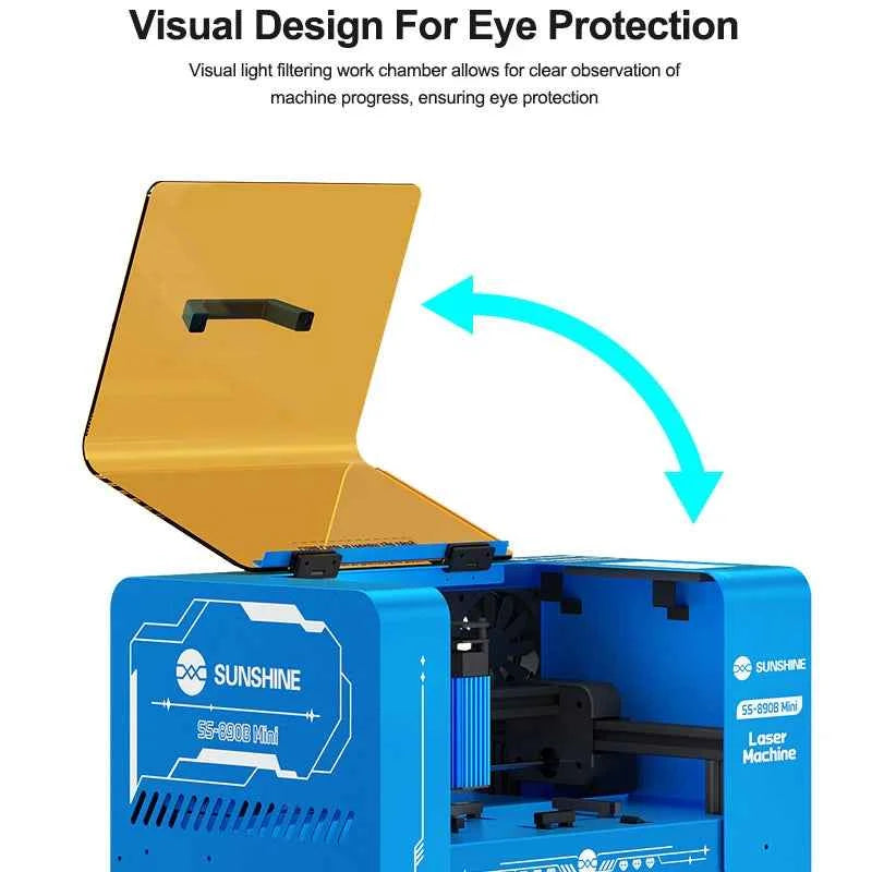 SUNSHINE Mini Laser Screen Removal Machine - Effortless Dismantling for iPhone X-17, Fast Glue & Glass Removal