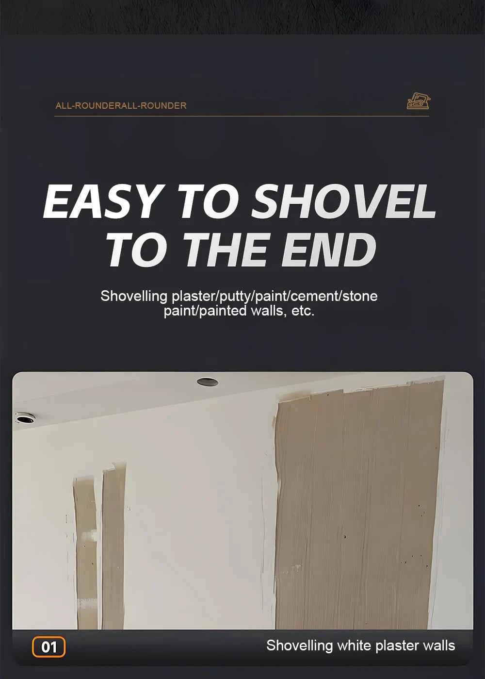 Electric Wall Planer High Power Shovel Machine Shoveling Putty 2990W/4280W/4580W Planer for Concrete Whitewash Wall Renovation