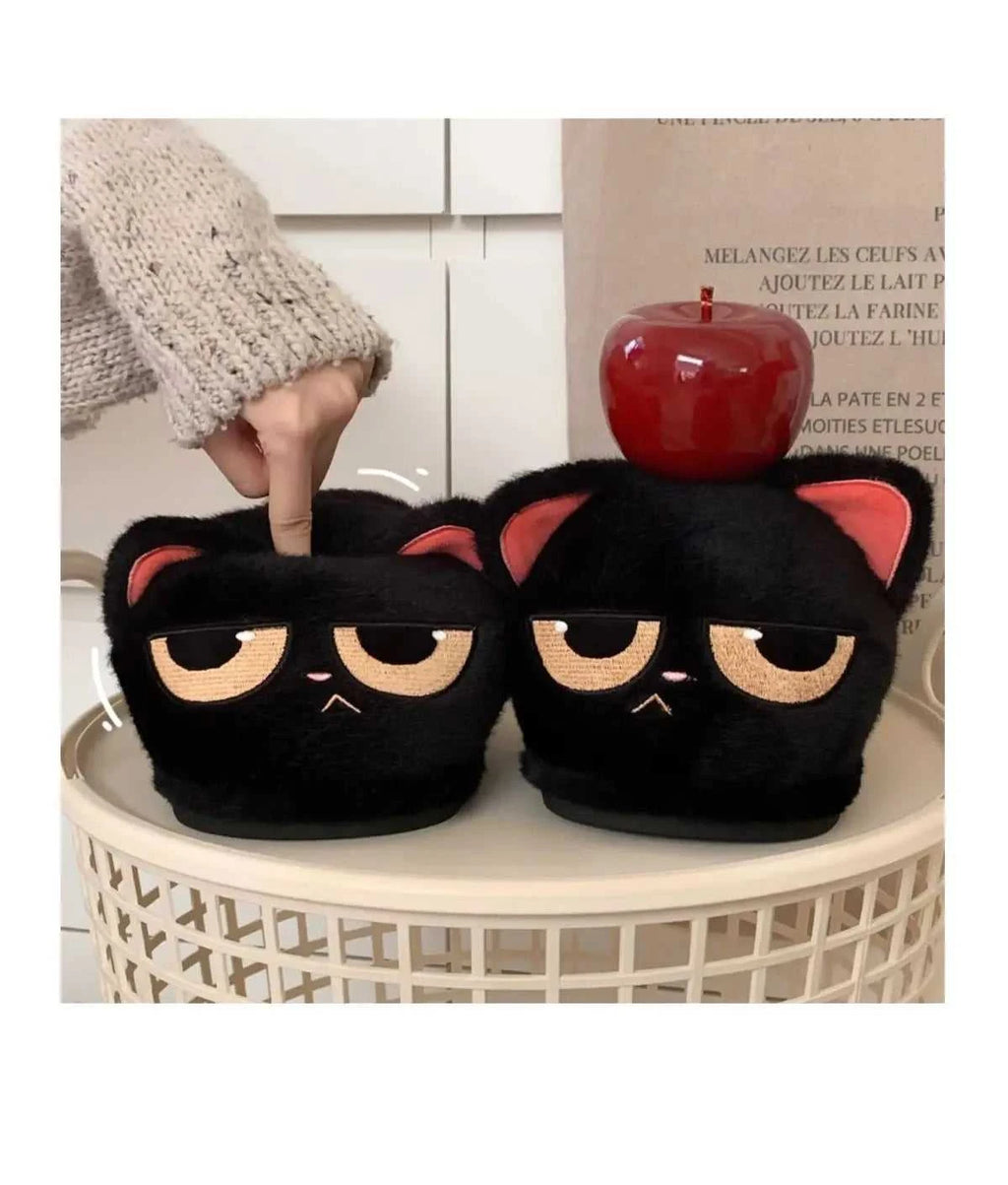 New Snuffy Cat Slippers Woman Warm Wrapped Home Shoes Women's Angry Kitty Furry Slides Winter Snug Close Back Slipper for Couple The jack market .AU The jack market .AU Step Up Your Style: Trendy Shoes for Every Occasion! $ 69 14:10#Yellow-Slides;200000124:201446564;200007763:201336100