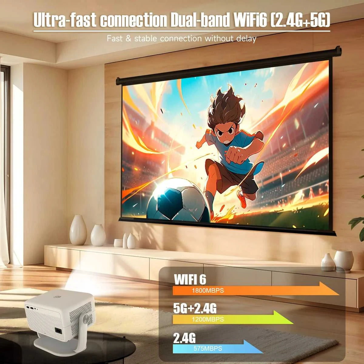 Magcubic Native 1080P 650ANSI 8K Android14 L018 Projector With Auto Keystone Correction Focus Wifi6 BT5.4 Portable Movie Outdoor The jack market .AU The jack market .AU Accessories Electronics $ 203 14:201441169#White;200007763:201336104;200009209:201447604