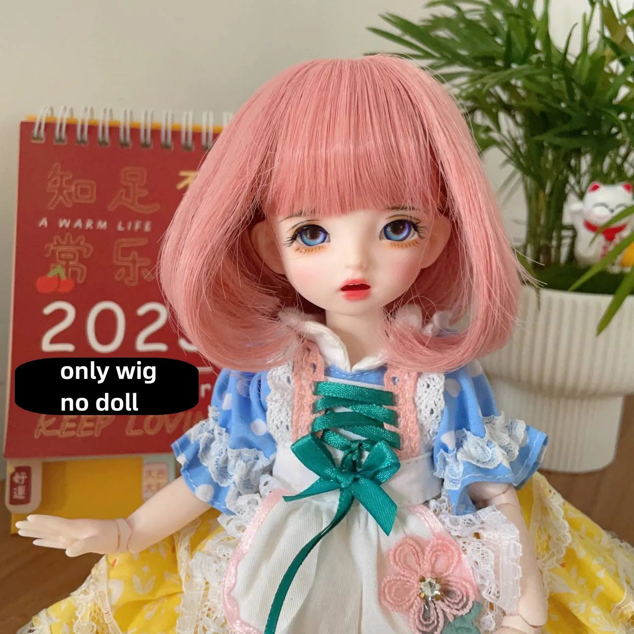 30cm Doll Wig 1/6 BJD Wig Curly Soft Doll Wig Dolls Hair Suitable for1/6 BJD Doll Wig Toy Accessories Dress Up DIY Toys Children
