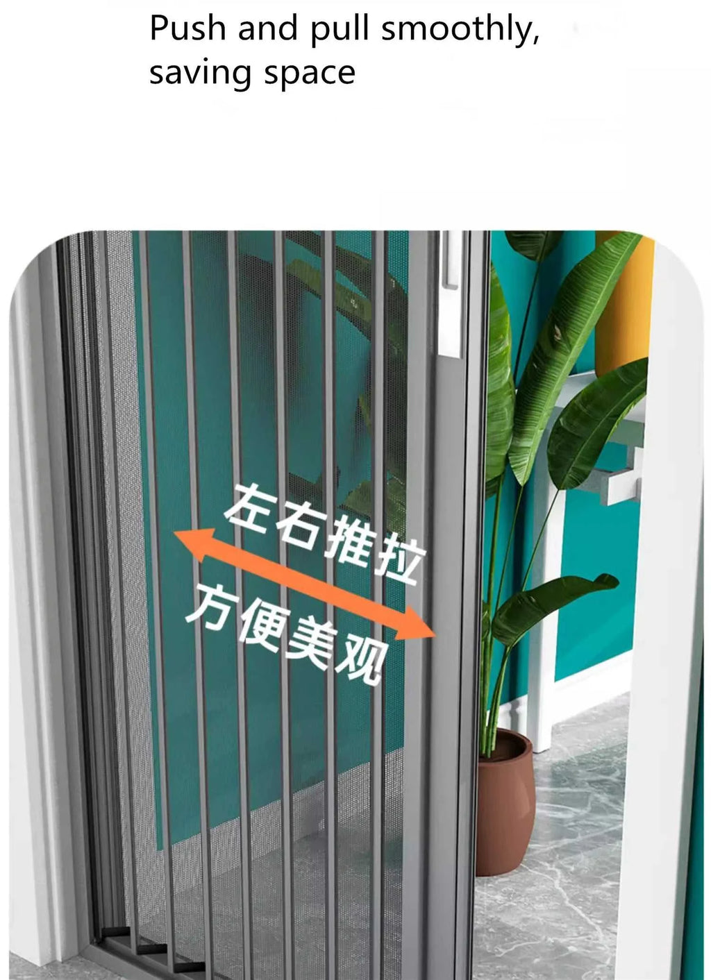 Cats mesh screen door anti scratch aluminum frame Pleated metal Mesh Retractable Folding fly Screen security door The jack market .AU The jack market .AU Home $ 1519 <none>
