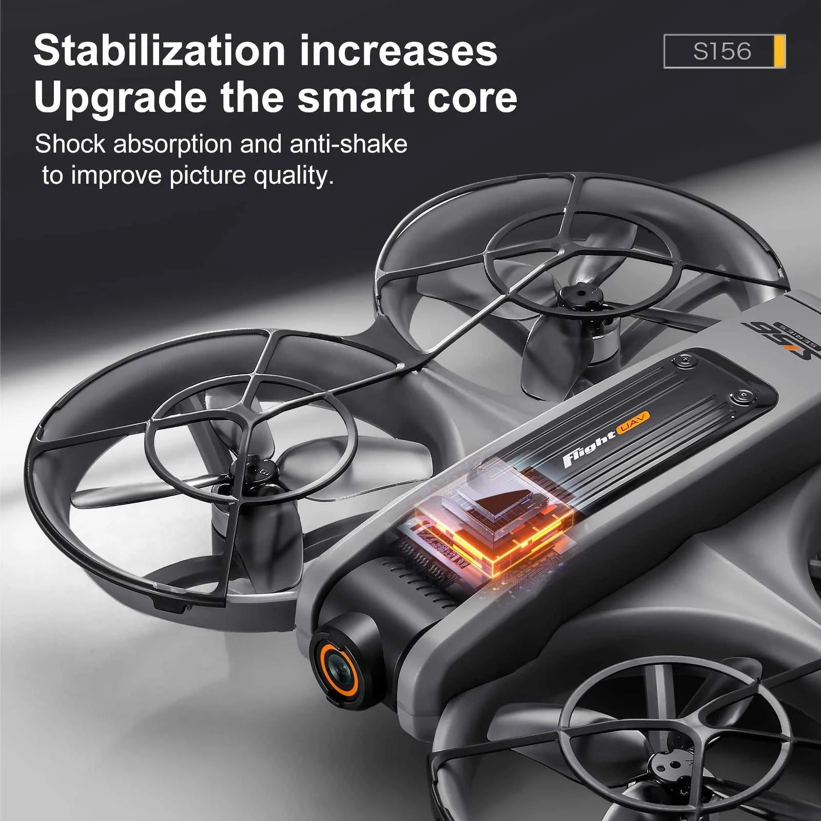 NEW S156 RC Drone 2.4G 5G WIFI Professional 8K Aerial Photography Remote Control Aircraft HD Dual Camera Quadcopter Boy Toy Gift The jack market .AU The jack market .AU Drones $ 124 14:350852