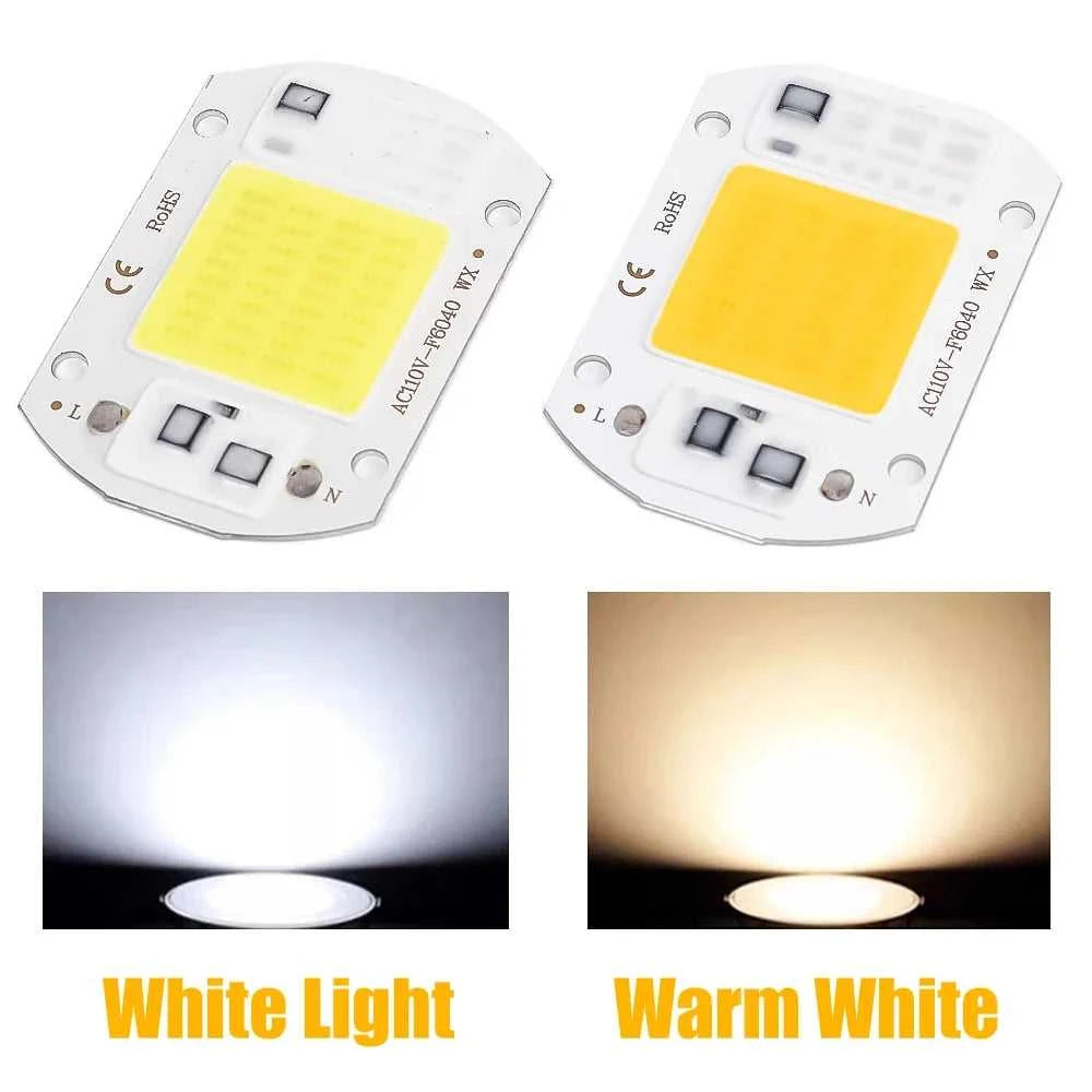 COB Chip LED Lamp 110V 220V 20W 30W 50W Smart IC No Need Driver Lampada LED Bulb Lamp for Flood Light Spotlight DIY Lighting The jack market .AU The jack market .AU Home $ 49 136:200002572#20W 220V warm